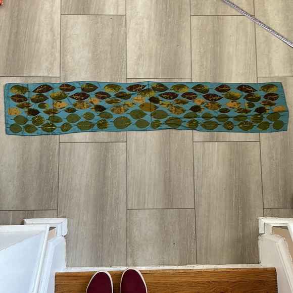 Echo Silk Leaf Print Scarf - Picture 6 of 6